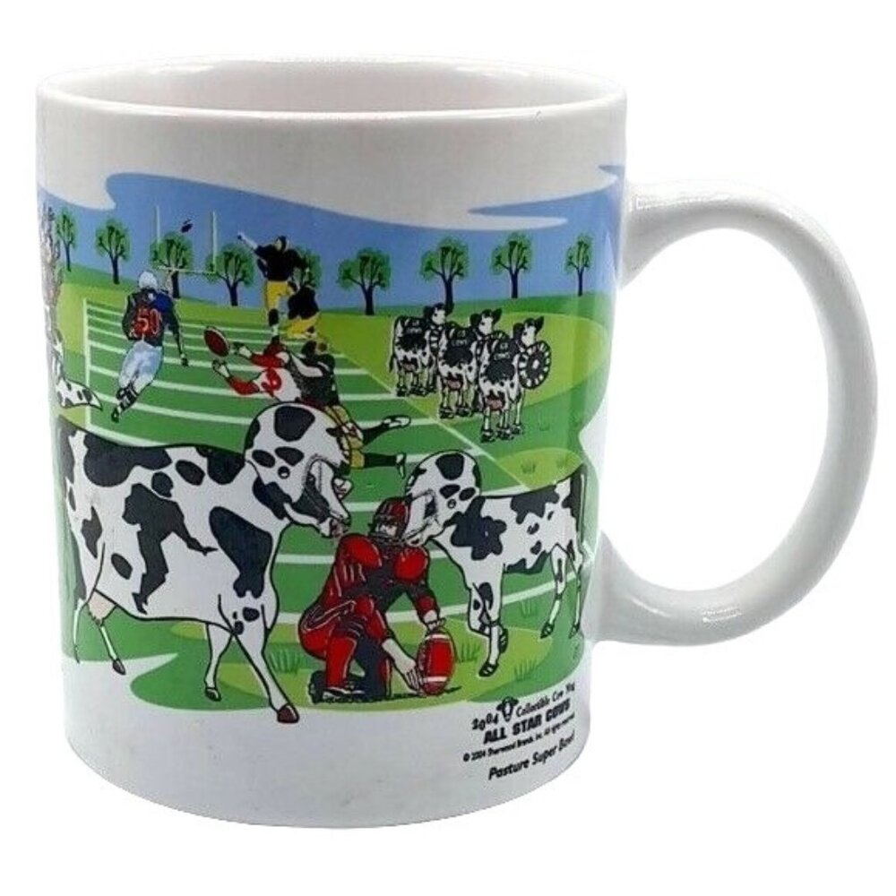 Sherwood Sports Cow Mug All-Star Baseball World Series Football Super Bowl